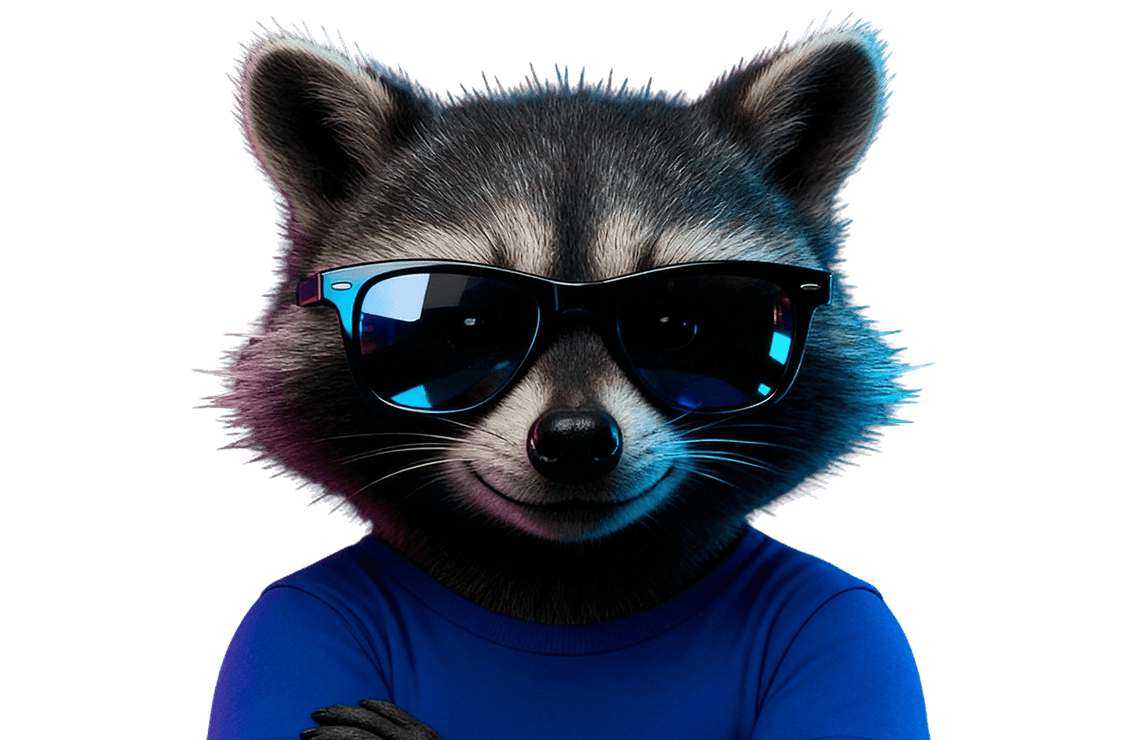 RaccoonLine mascot